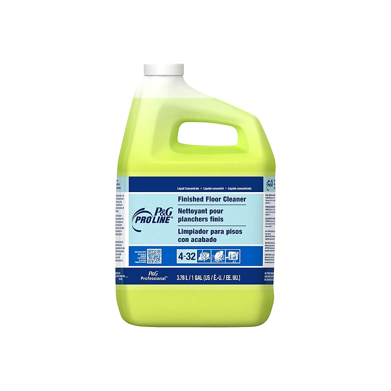 P&G Pro Line Hard Floor Cleaner, Citrus, 3.78 L / 1 Gal., 4/Carton (02037) image 1