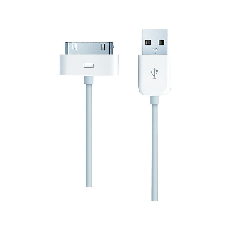 Apple Dock Connector to USB Cable for iPhone/iPad/iPod Touch, White (MA591G/C) image 1