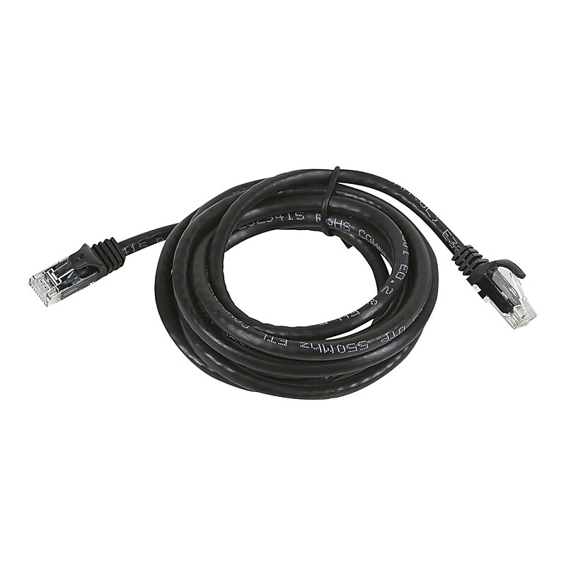Monoprice 14' CAT-5e Ethernet Cable, 30 AWG, Black (109551) image 1