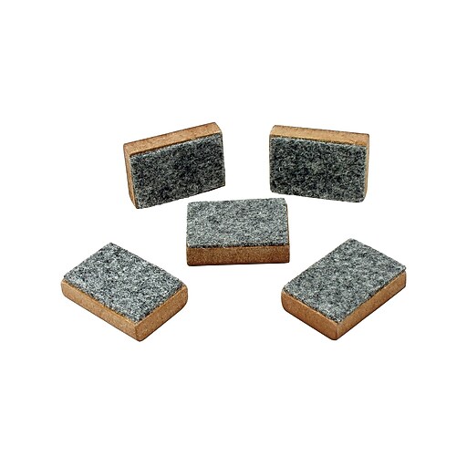 Learning Advantage Mini Erasers, Brown/Gray, 5/Set (7874) Staples
