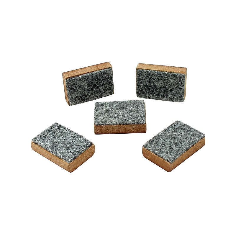 Learning Advantage Mini Erasers, Brown/Gray, 5/Set (7874) image 1