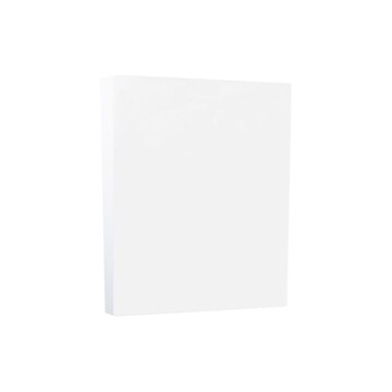 JAM Paper Vellum Bristol 110 lb. Cardstock Paper, 8.5" x 11", White Vellum Bristol, 50 Sheets/Pack (169855)