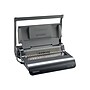 Fellowes Quasar+ Comb Binding Machine, 500 Sheet Capacity, Metallic Silver/Black (5227201)~#|#~sp44344108_sc7