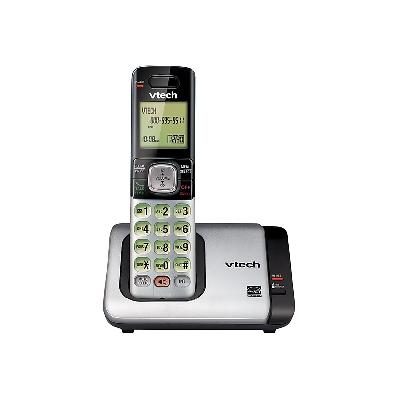 VTech Cordless Telephone, Silver/Black (CS6719) image 1