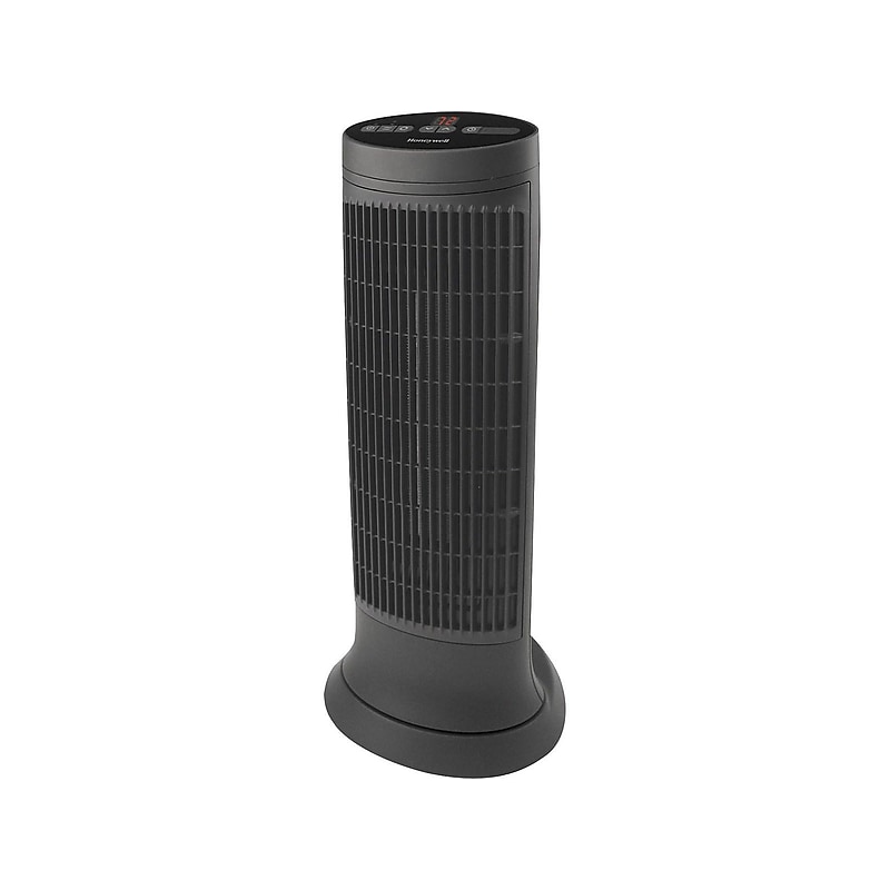 Honeywell 1500-Watt 5118 BTU Ceramic Electric Tower Heater, Dark Gray (HCE322V) image 1
