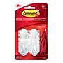 Command Medium Decorative Hooks, 3 lb., White, 2 Hooks, 4 Strips (17081-ALT)~#|#~sp44487593_sc7