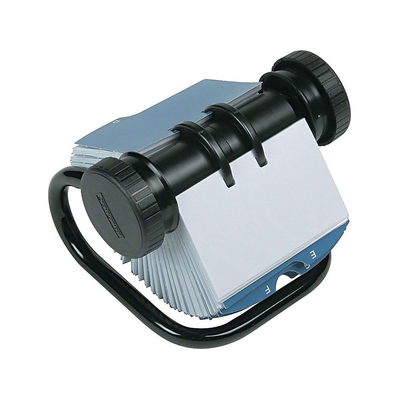 Rolodex Rotary Business Card File, 400 Card Capacity,  Black (67236) image 1