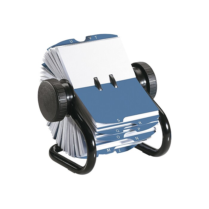 Rolodex Rotary Business Card File, 400 Card Capacity, Black (67236