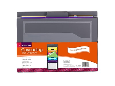 Plastic 13-Pocket Reinforced Expanding Folder, Letter, Assorted (51808