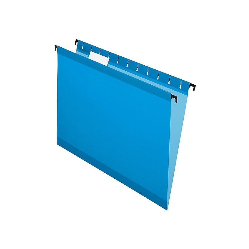 Pendaflex SureHook Reinforced Hanging File Folders, 5-Tab, Letter Size, Blue, 20/Box (PFX 6152 1/5 BLU) image 1