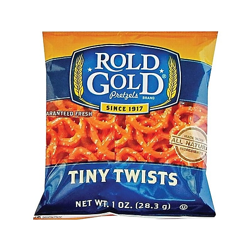 Rold Gold Savory Pretzels Twists, 1 oz. Bags, 88 Bags/Carton (FRI32430 ...