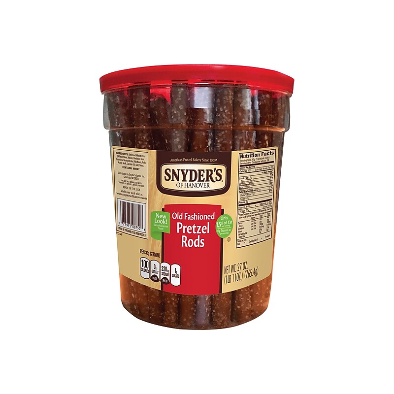 Snyder's of Hanover Old Fashioned Salt Pretzels Rods, 27 oz. (SNY087550) image 1
