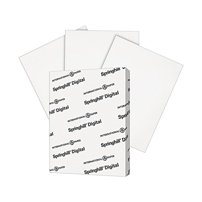 Springhill Digital 90 lb. Paper, 8.5" x 11", White, 250 Sheets/Pack (015101) image 1