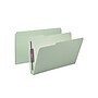 Smead Pressboard Classification Folders with SafeSHIELD Fasteners, 1/3-Cut Tab, Legal Size, Gray/Green, 25/Box (19934)~#|#~sp44488163_sc7