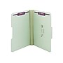 Smead Pressboard Classification Folders with SafeSHIELD Fasteners, 1/3-Cut Tab, Legal Size, Gray/Green, 25/Box (19934)~#|#~sp44488164_sc7