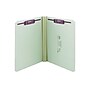 Smead Heavy Duty Pressboard Classification Folders, Straight-Cut Tab, Letter Size, Gray/Green, 25/Box (14910)~#|#~sp44488326_sc7