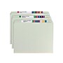Smead Heavy Duty Pressboard Classification Folders, Straight-Cut Tab, Letter Size, Gray/Green, 25/Box (14910)~#|#~sp44488330_sc7