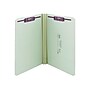 Smead Pressboard Classification Folders with SafeSHIELD Fasteners, Straight-Cut Tab, Legal Size, Gray/Green, 25/Box (19910)~#|#~sp44488332_sc7