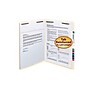Smead Card Stock Classification Folders, Reinforced Straight-Cut Tab, Letter Size, Manila, 50/Box (14513)~#|#~sp44488362_sc7