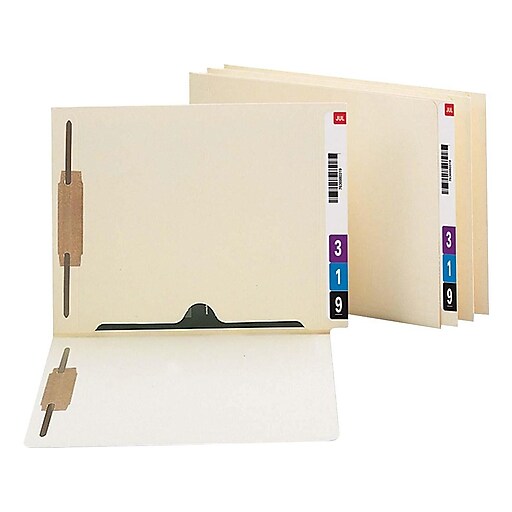 Staples Reinforced End Tab File Folder, Straight Cut