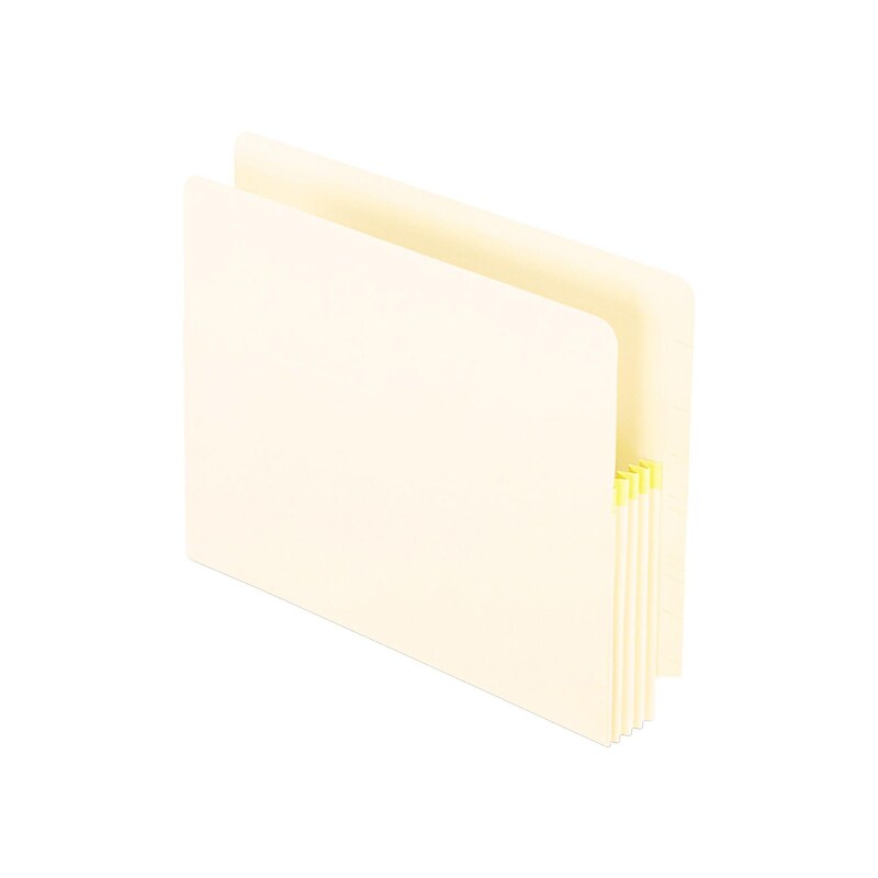 Pendaflex Heavy Duty 10% Recycled File Pocket, 3 1/2" Expansion, Letter Size, Manila, 25/Box (PFX12832) image 1