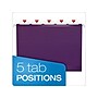 Pendaflex Reinforced Hanging File Folders, 1/5 Tab, Letter Size, Violet, 25/Box (PFX 4152 1/5 VIO)~#|#~sp44488393_sc7