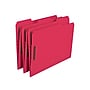 Smead Card Stock Classification Folders, Reinforced 1/3-Cut Tab, Letter Size, Red, 50/Box (12740)~#|#~sp44488417_sc7