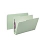 Smead Pressboard Classification Folders with SafeSHIELD Fasteners, 1/3-Cut Tab, Legal Size, Gray/Green, 25/Box (19944)~#|#~sp44488447_sc7
