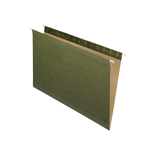 Pendaflex Hanging File Folders, StraightCut Tab, Legal Size, Standard Green, 25/Box (PFX 4153