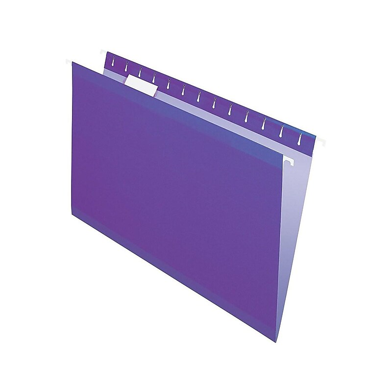 Pendaflex Recycled Hanging File Folders, Legal Size, Violet, 25/Box (PFX 4153 1/5 VIO) image 1