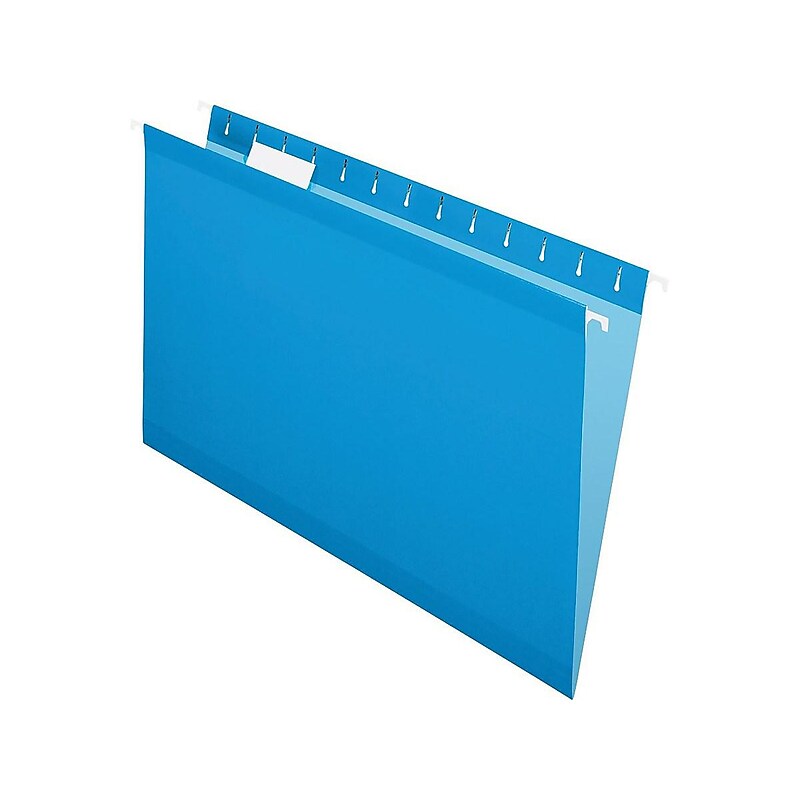 Pendaflex Recycled Hanging File Folders, Legal Size, Blue, 25/Box (PFX 04153 1/5 BLU) image 1