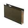 Pendaflex Reinforced Hanging File Folders, Extra Capacity, 5-Tab, Legal Size, 2" Expansion, Standard Green, 25/Box (PFX 04153x2)~#|#~sp44488704_sc7