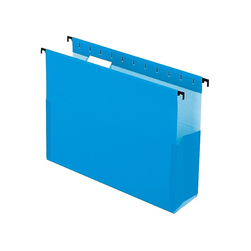 Pendaflex SureHook Hanging File Folders, 3" Expansion, Letter Size, Blue, 25/Box (PFX 59203) image 1