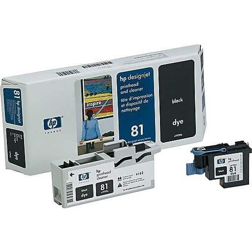 HP 81 Black Printhead and Cleaner (C4950A) at Staples