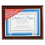 NuDell Economical Wood Certificate Frame, Mahogany  (18813M)~#|#~sp44488835_sc7