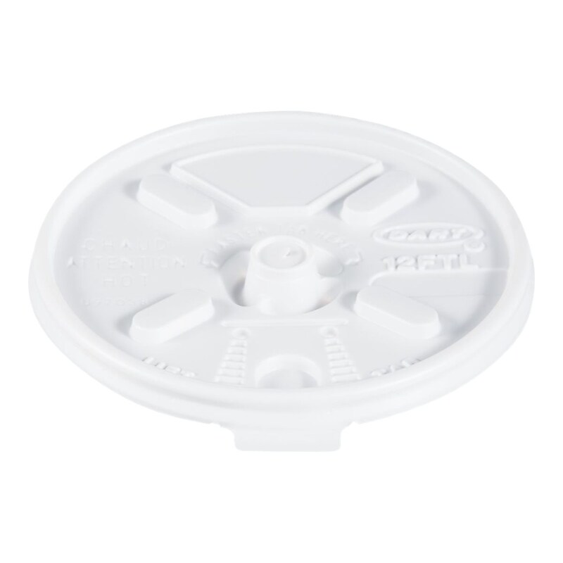 Dart Lift 'n' Lock Lids, White, 1000/Carton (12FTL) image 1