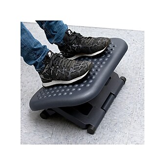 Mind Reader Anchor Collection Comfy Tilt Adjustable Footrests, Black (FTREST-BLK)