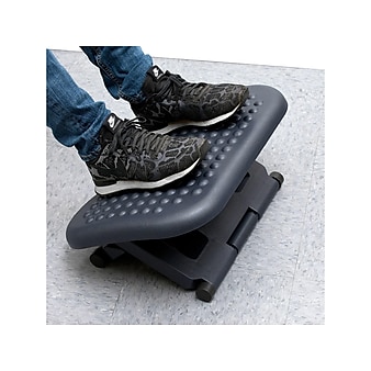 Mind Reader Comfy Tilt Adjustable Footrests, Black (FTREST-BLK)