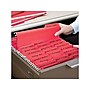 Smead FasTab Hanging File Folders, 1/3-Cut Tab, Letter Size, Red, 20/Box (64096)~#|#~sp44489759_sc7