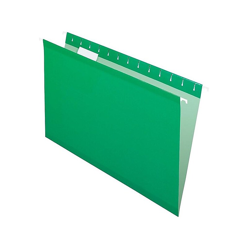 Pendaflex Recycled Hanging File Folders, Legal Size, Bright Green, 25/Box (PFX 4153 1/5 BGR) image 1