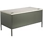 HON Metro Classic 60" Double Pedestal Desk, Gray/Charcoal (HP3262G2S)~#|#~sp44489873_sc7