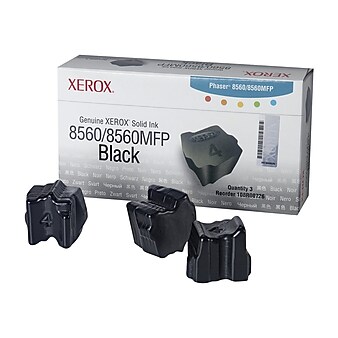 Xerox 108R00726 Black Standard Solid Ink Cartridge, 3/Pack