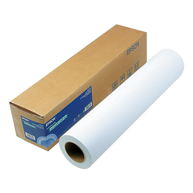 Epson Enhanced Wide Format Bond Paper Roll, 24" x 100', Matte Finish (EPSS041595) image 1