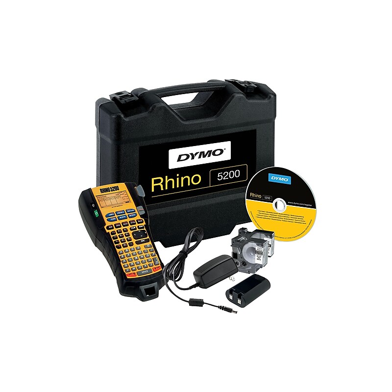 Dymo Rhino 5200 Hard Case Kit Portable Label Maker (1756589) image 1