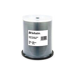 Verbatim 95252 52x CD-R, White lnkjet Printable, Hub Printable