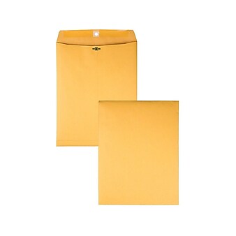 Columbian Clasp & Moistenable Glue Catalog Envelopes, 9" x 12", Brown Kraft, 100/Box (COLO990)