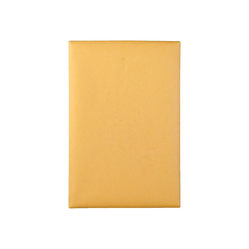 Quality Park Clasp & Moistenable Glue Kraft Catalog Envelopes, 6" x 9", Brown Kraft, 100/Box (QUA37855) image 1