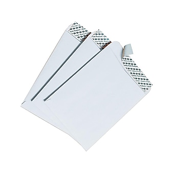 Quality Park Redi-Strip Catalog Envelopes, 6" x 9", White Wove, 100/Box (QUA44182)