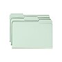 Smead Pressboard Classification Folders with SafeSHIELD Fasteners, 1/3-Cut Tab, Legal Size, Gray/Green, 25/Box (19931)~#|#~sp44490410_sc7