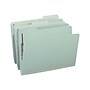 Smead Pressboard Classification Folders with SafeSHIELD Fasteners, 1/3-Cut Tab, Legal Size, Gray/Green, 25/Box (19931)~#|#~sp44490413_sc7